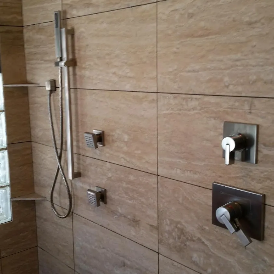 Shower fixture installation for Water Heater Replacement in Corning